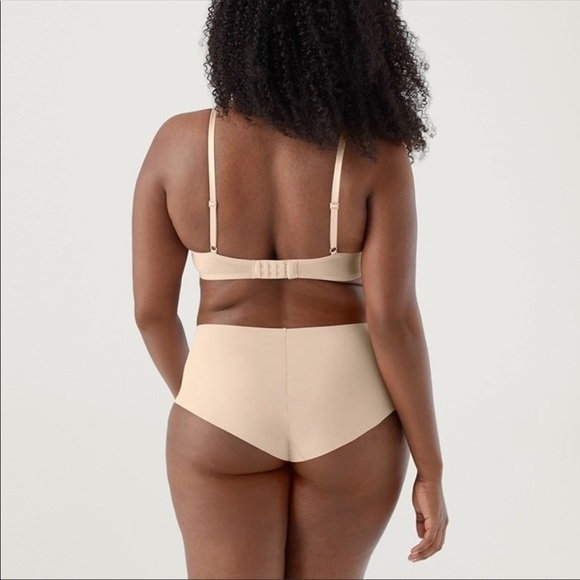 True & Co Women's Freewire Lightly Lined Mesh Bra In Dulce/ Nude Size L NEW - Picture 9 of 12